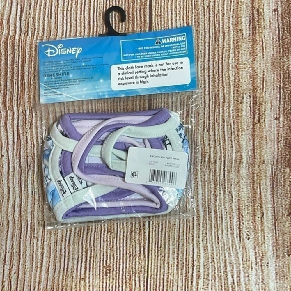 Frozen Logo Disney Mask‎ Set of 3 Cloth Facial Covering